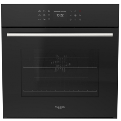 Fulgor | Oven | FCPO 6215 P TEM BK Plano | 65 L | Multifunctional | Pyrolysis | Touch | Height 58.4 cm | Width 59.4 cm | Black Glass