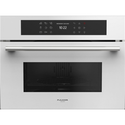 Fulgor | Microwave Oven With Grill | FGMO 4508 TEM WH JEWEL | Built-in | 1000 W | Grill | White Glass