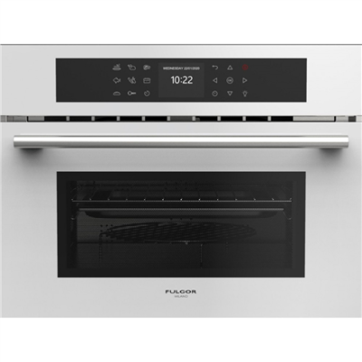 Fulgor | Microwave Oven Combi | FCMO 4510 TEM WH JEWEL | Built-in | 900 W | Grill | White Glass