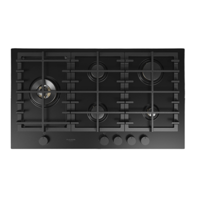 Fulgor | Hob | FUH 905 G DWK MBK Urbantech | Gas | Number of burners / cooking zones 5 | Rotary knobs | Matte Black