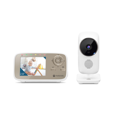 Motorola | Video Baby Monitor | VM483 2.8" | 2.8" LCD colour display with 480 x 272px resolution; 2.4 GHz FHSS Wireless technology for in-home viewing; 2.8" LCD colour display with 480 x 272px resolution 2.4 GHz FHSS Wireless technology for in-home 