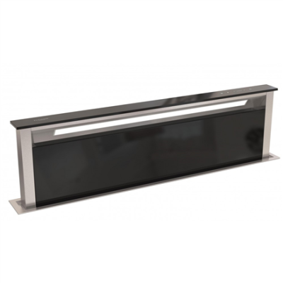 Fulgor FDDH 1120 TRC BK Lift Up Hood, Energy Class A, 760 sqm / h, Width 120 cm, Sound power from 38 to 68 dB(A), Black Glass | Fulgor | Hood | FDDH 1120 TRC BK Lift Up | Downdraft | Energy efficiency class A | Width 112 cm | 760 m³ / h | 
