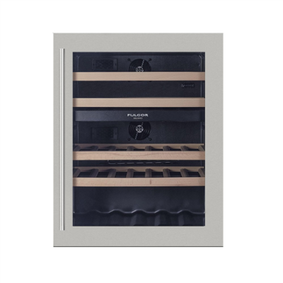 Fulgor | Wine Cellar | FWC 8200 U TC BKX | Energy efficiency class G | Under counter | Built-in | Bottles capacity 39 | Stainless Steel