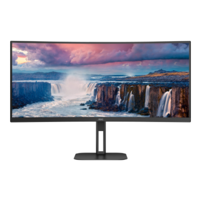 AOC | Curved Monitor | CU34V5C / BK | 34 " | VA | WQHD | 21:9 | 100 Hz | 4 ms | 3440 x 1440 | 300 cd / m² | HDMI ports quantity 1
