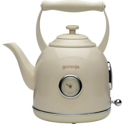 Gorenje | Kettle | K17CLIN | Electric | 2000 W | 1.7 L | Plastic / Metal | 360° rotational base | Ivory