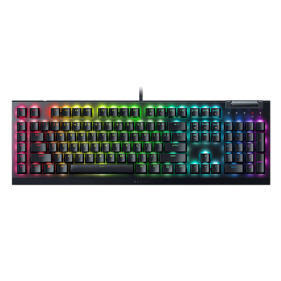 Razer | Mechanical Gaming Keyboard | BlackWidow V4 X | Mechanical Gaming Keyboard | Wired | US | Black | Yellow Mechanical Switches (Linear)