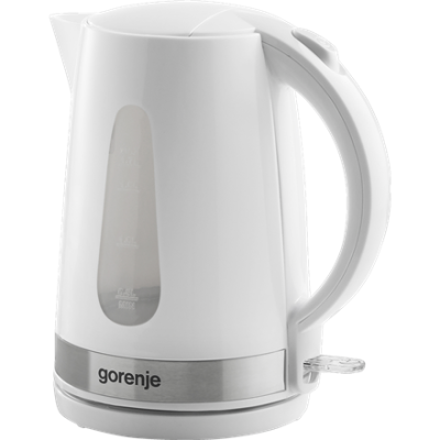 Gorenje | Kettle | K17WE | Electric | 2200 W | 1.7 L | Plastic / Metal | 360° rotational base | White