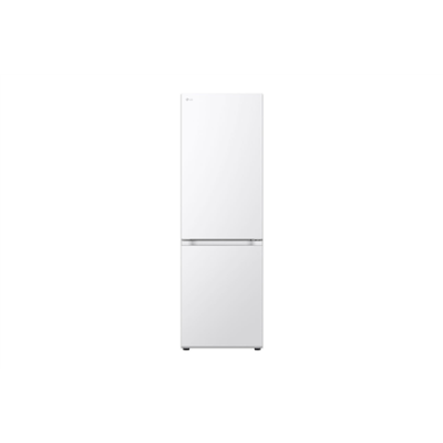 LG | Refrigerator | GBV3100DSW | Energy efficiency class D | Free standing | Combi | Height 186 cm | Fridge net capacity 234 L | Freezer net capacity 110 L | Display | 35 dB | White
