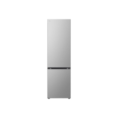 LG | Refrigerator | GBV3200CPY | Energy efficiency class C | Free standing | Combi | Height 203 cm | No Frost system | Fridge net capacity 277 L | Freezer net capacity 110 L | Display | 35 dB | Silver