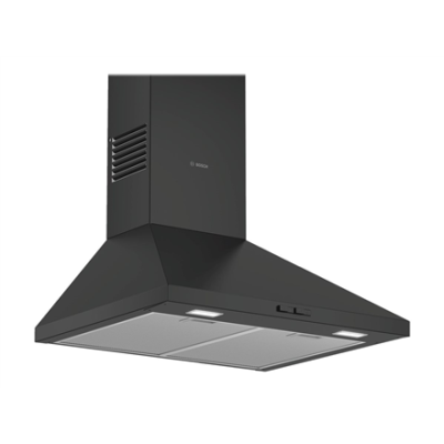 Bosch | Hood | DWP64BC60 | Wall mounted | Energy efficiency class D | Width 60 cm | 365 m³ / h | Mechanical control | LED | Black