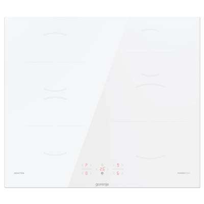 Gorenje | Hob | GI6401WSC | Induction | Number of burners / cooking zones 4 | Touch | Timer | White | Display