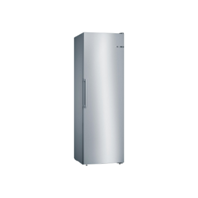 Bosch | Freezer | GSN36VIEP | Energy efficiency class E | Upright | Free standing | Height 186 cm | Total net capacity 242 L | No Frost system | Stainless steel