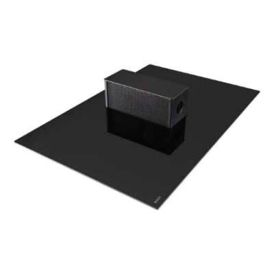 Novy 1801 One Power Hob & hood, Built-in, 4 cooking zones, Black | Novy