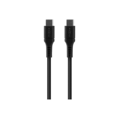 Fixed | Liquid Silicone Cable USB-C / USB-C, 2m, 60W | FIXDLS-CC2-BK