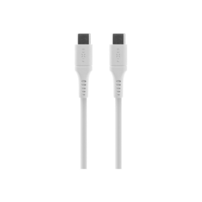 Fixed | Liquid Silicone Cable USB-C / USB-C, 2m, 60W | FIXDLS-CC2-WH