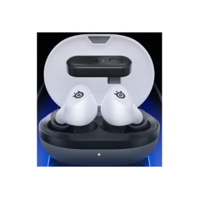 SteelSeries | Wireless Gaming Earbuds | Arctis GameBuds | Bluetooth | In-Ear | Microphone | Wireless | White