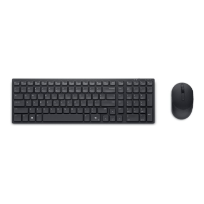 Dell | Silent Keyboard and Mouse | KM555 | Keyboard and Mouse Set | Wireless | US International (QWERTY) | Black | 2.4 GHz, Bluetooth 5.1 | Wireless connection
