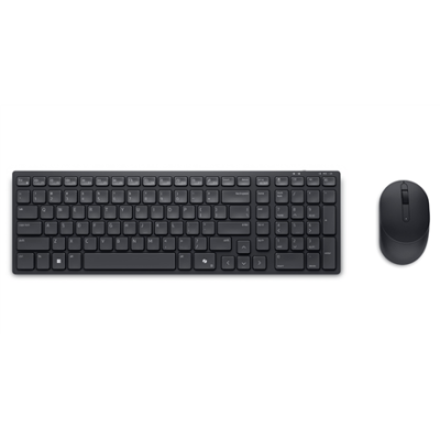Dell | Silent Keyboard and Mouse | KM555 | Keyboard and Mouse Set | Wireless | Russian | Black | 2.4 GHz, Bluetooth 5.1 | Wireless connection
