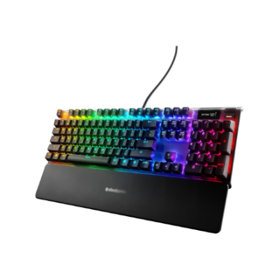 SteelSeries | Gaming Keyboard | Apex Pro TKL Gen 3 | ND Layout | Bluetooth | Black | 2.4 GHz / Bluetooth / Wired | OmniPoint 3.0 Adjustable HyperMagnetic Switches | Wireless connection