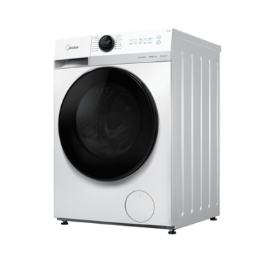 Midea Washing Machine | MF200W80WB / W-HR | Energy efficiency class A | Front loading | Washing capacity 8 kg | 1400 RPM | Depth 48 cm | Width 60 cm | Display | LCD | Steam function | White