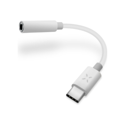 FIXED Link AdapterUSB-C / 3.5mm jack, White | Fixed
