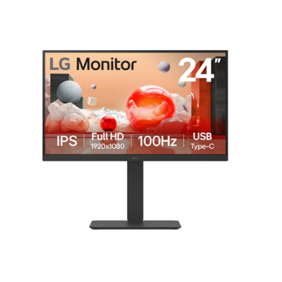 LG | 24BA650-B | 23.8 " | IPS | 16:9 | 100 Hz | 5 ms | 1920 x 1080 pixels | 250 cd / m² | HDMI ports quantity 1 | Black