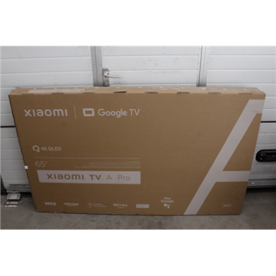 SALE OUT. Xiaomi QLED TV A Pro 2025 65'' | Xiaomi | QLED TV A Pro 2025 | 65'' | Smart TV | Google TV | 4K UHD | Black | USED, STICKER ON SCREEN, ACTIVATED OS, MISSING: REMOTE, SCREWS AND MANUALS