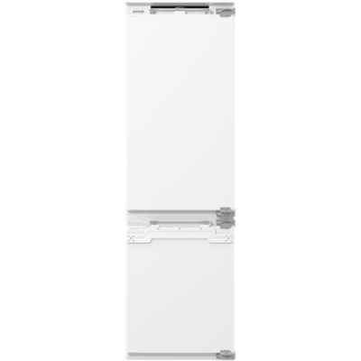 Gorenje Refrigerator | NRKI517E42 | Energy efficiency class E | Built-in | Combi | Height 177.2 cm | No Frost system | Fridge net capacity 176 L | Freezer net capacity 76 L | Display | 35 dB | White