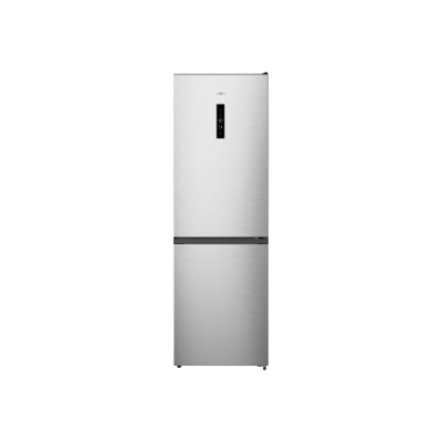 Gorenje Refrigerator | N619EAXL4 | Energy efficiency class E | Free standing | Combi | Height 186 cm | No Frost system | Fridge net capacity 207 L | Freezer net capacity 97 L | Display | 39 dB | Grey