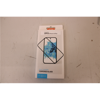 SALE OUT. FIXED Full Cover 2,5D Tempered Glass for Apple iPhone 16 Plus, black | Fixed | Full Cover 2.5D | Apple | iPhone 16 Plus | Tempered Glass | Black | DAMAGED PACKAGING, DEMO | Screen Protector