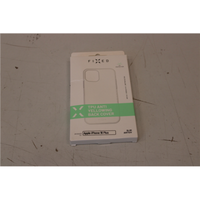 SALE OUT. FIXED Story AntiUV TPU Back Cover for Apple iPhone 16 Plus, clear | Fixed | Story AntiUV | Back Cover | Apple | iPhone 16 Plus | TPU | Clear | DAMAGED PACKAGING, DEMO