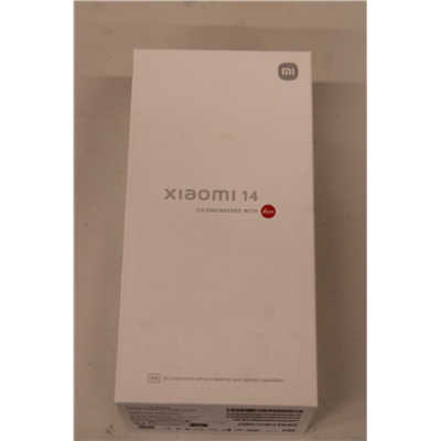 SALE OUT. | Xiaomi | 14 | Black | 6.36 " | LTPO OLED | 1200 x 2670 pixels | Qualcomm | Internal RAM 12 GB | 512 GB | Dual SIM | 4G | 5G | Main camera resolution 50+50+50 MP | Secondary camera resolution 32 MP | Android | 14