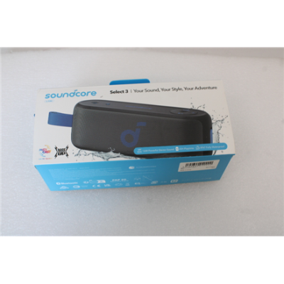 SALE OUT. Anker Soundcore Select 3 Bluetooth Speaker, Black | Anker Soundcore | Portable Bluetooth Speaker | Select 3 | DEMO | 16 W | Bluetooth | Black | Portable | Wireless connection
