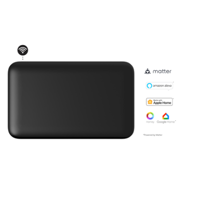 Mill Invisible Smart WiFi Panel Heater | PA700WIFI4B | Panel Heater | 700 W | Suitable for rooms up to 9-12 m² | Black | IPX4