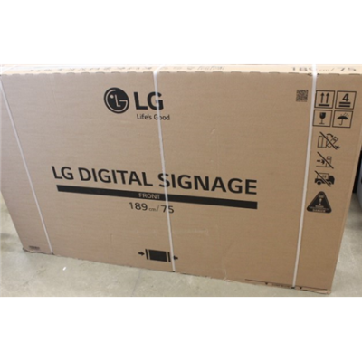SALE OUT. LG 75UH5N-M 75“ ADS / 3840 x 2160 / 500cd / m2 / 8ms / HDMI DP RS-232C RJ45 USB | LG | 75UH5N-M | 75 " | Landscape / Portrait | 24 / 7 | webOS | Wi-Fi | DAMAGED PACKAGING,REFURBISHED | 500 cd / m² | 8 ms | 178 ° | 178 °