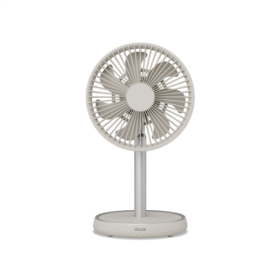 Duux Fan | Rize Flex | Stand Fan | Greige | Diameter 21 cm | Number of speeds 4 | Oscillation | 10 W