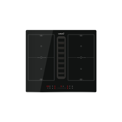 CATA | Hob with Hood | IAS 6024 | Induction | 59 cm | Number of burners / cooking zones 4 | Black | Slider