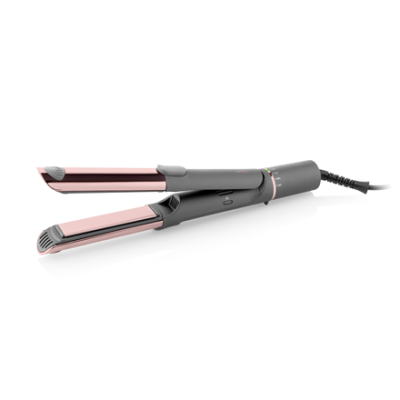 ETA Hair Straightener and Curler | ETA132390000 Fenité Exclusive 2-in-1 | Ceramic heating system | Temperature (min) 140 °C | Temperature (max) 200 °C | Number of heating levels 5 | 1700 W | Grey / Pink