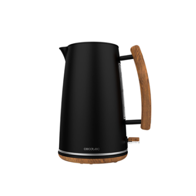 Cecotec Kettle | ThermoSense 400 | Electric | 3000 W | 1.7 L | Stainless steel / BPA | 360° rotational base | Black Woody