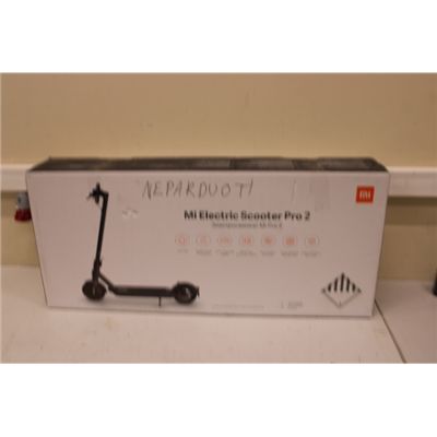 SALE OUT. Xiaomi Mi Electric Scooter Pro 2 (Black) | Xiaomi Mi Electric Scooter Pro 2 | 600 W | 25 km / h | 3 month(s) | Black | USED, SCRATCHED, DIRTY, MISSING INNER PACKAGING