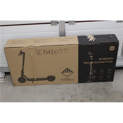 SALE OUT. Xiaomi Electric Scooter 4 Lite EU | Xiaomi Electric Scooter 4 Lite EU | 300 W | 25 km / h | 8.5 " | 3 month(s) | Black | USED AS DEMO, SCRATCHED, DIRTY, DAMAGED PACKAGING