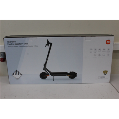 SALE OUT. Xiaomi Electric Scooter 4 Ultra EU | Xiaomi Electric Scooter 4 Ultra EU | 500 W | 25 km / h | 10 " | 6 month(s) | DEMO, MISSING INNER PACKAGING