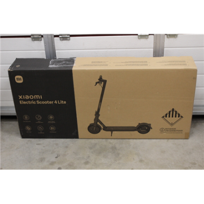 SALE OUT. Xiaomi Electric Scooter 4 Lite EU | Xiaomi Electric Scooter 4 Lite EU | 300 W | 25 km / h | 8.5 " | 6 month(s) | Black | DEMO, MISSING INNER PACKAGING