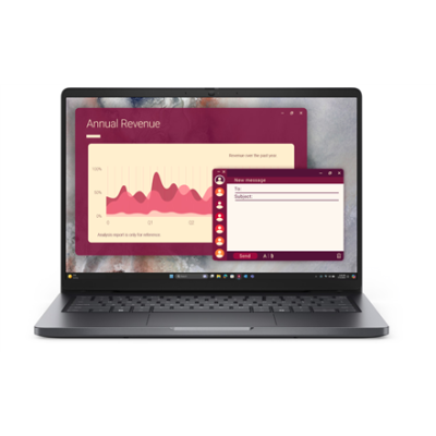 Dell Pro 14 PC14250 | Magnetite | 14 " | FHD+ | Anti-glare | Intel Core 5 | 120U | 16 GB | DDR5 | Solid-state drive capacity 512 GB | Intel Graphics | Windows 11 Pro | 802.11ax | Bluetooth version 5.3 | Keyboard language Englis