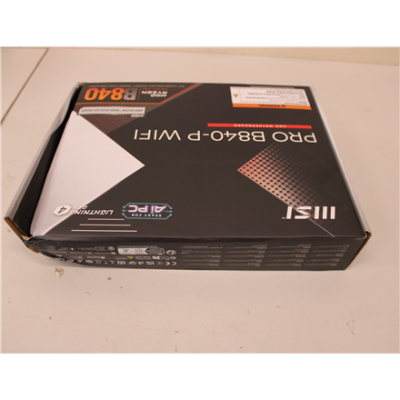 SALE OUT. MSI PRO B840-P WIFI | MSI PRO B840-P WIFI | Processor family AMD | Processor socket AM5 | DDR5 | Supported hard disk drive interfaces SATA, M.2 | Number of SATA connectors 4 | DAMAGED PACKAGING