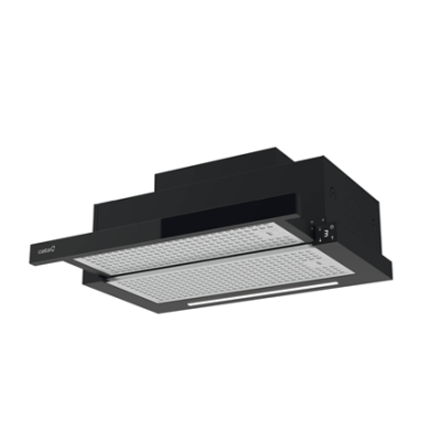 CATA Hood | TFH 6830 GBK | Telescopic | Energy efficiency class A+++ | Width 60 cm | 795 m³ / h | Electronic | LED | Black Glass