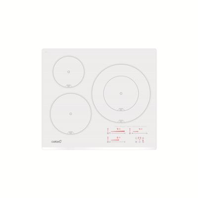 CATA Hob | INSB 6030 WH | Induction | Number of burners / cooking zones 3 | Slider touch | White