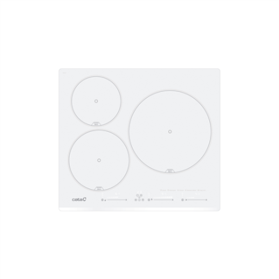 CATA Hob | INSB 6003E2 WH | Induction | Number of burners / cooking zones 3 | Slider touch | White