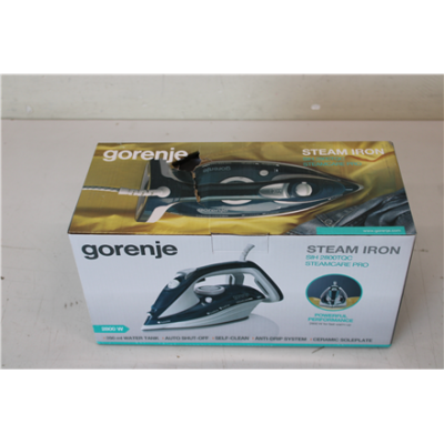 SALE OUT. Gorenje SIH2800TQC Steam Iron, Water tank 0,4 L, Continuous steam 35 g / min, Turquoise / White | Gorenje Steam Iron | SIH2800TQC | Steam Iron | 2800 W | Water tank capacity 350 ml | Continuous steam 35 g / min | Steam boost perfor