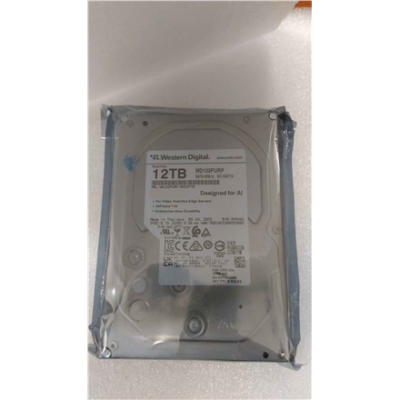 SALE OUT. Western Digital WD Purple Pro Smart Video Hard Drive, 12TB, 3.5", HDD | Western Digital Hard Drive | Purple Pro WD122PURP | 7200 RPM | 12000 GB | REFURBISHED